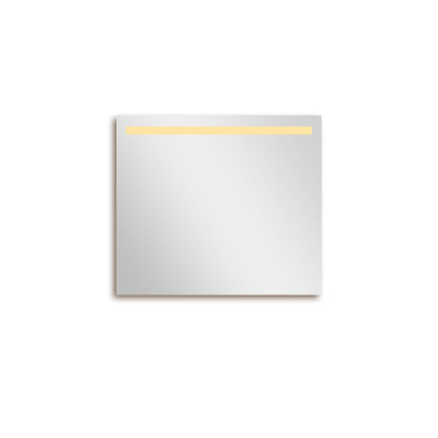FugaFlow Eccelente Arredo 2.0 Miroir salle de bains 80x70cm avec éclairage LED supérieur avec interrupteur capteur