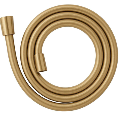 Grohe - Adema Rise Ensemble de douche à effet pluie - carré - coude mural avec support de douchette - flexible de douche lisse - douchette à main barre - bras mural - douchette principale 25 cm - thermostat encastré Grohe SmartControl - brushed warm sunse