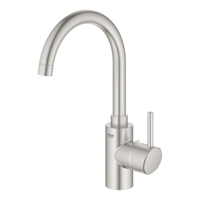 GROHE Concetto Mitigeur de cuisine - haut - bec orientable - Supersteel brossé