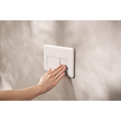 Hansgrohe IFrame Original Q Drukplaatvoor - dualflush - mat wit