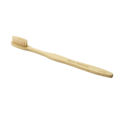 Wellmark Brosse à dents bambou texte HELLO HANDSOME