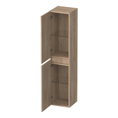 BRAUER Joy Wavy Armoire haute - 160x35x35cm - 1 porte - ouvrant à gauche ou à droite - sans poignée - Forest Wheat