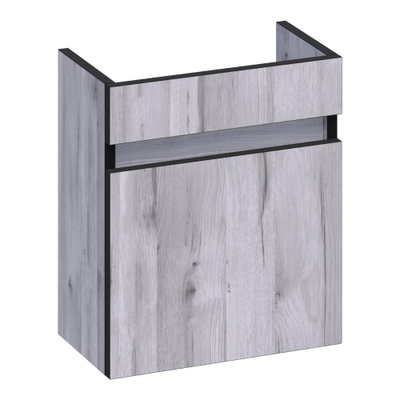 BRAUER SolutionPlus Fonteinonderkast - 40x45x22cm - 1 linksdraaiende deur - MFC - Birch