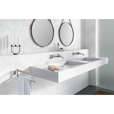 Zack Atore porte-serviettes 2,8x10,4x46cm Acier inoxydable Chrome Brillant