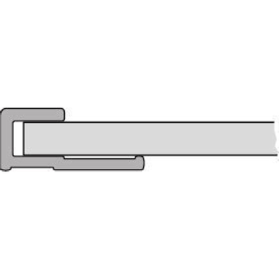 Huppe EasyStyle Profil de finition 2550 blanc