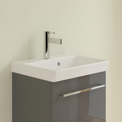 Villeroy & Boch Avento meubelwastafel - 45x37cm - 1 kraangat - met overloop CeramicPlus - White Alpine (glans wit)