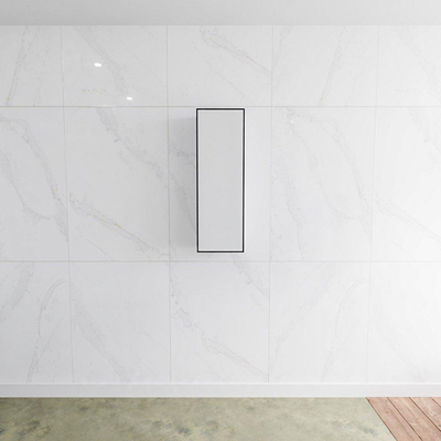 MONDIAZ Lagom Badkamerkast 90cm opbouw rechtsdraaiend Solid surface Urban SHOWROOMMODEL