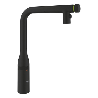 Grohe Essence SmartControl 1-gats Keukenkraan - uittrekbare uitloop - 2 straalsoorten - voorsprong 20.1cm - phantom black (zwart)