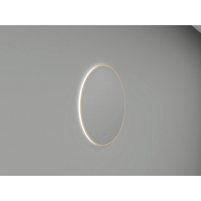 Wiesbaden Novi miroir rond avec LED, dimmable 100 cm laiton brossé