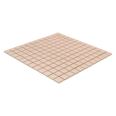 The Mosaic Factory Patterns mozaïektegel - 30x30cm - 6mm - vierkant - R11 - mat royal peach (roze)