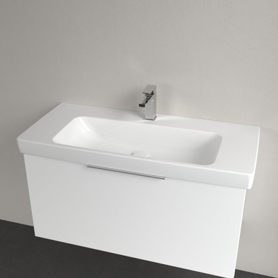 Villeroy & Boch Architectura wastafel - 100x44.5cm - met 1 kraangat - zonder overloop - White Alpine (glans wit)