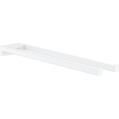 Hansgrohe AddStoris Q handdoekhouder 2-lids - mat wit