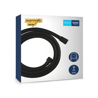 GROHE VitalioFlex Trend Flexible de douche - 150cm - lisse - noir mat