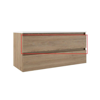 Adema Chaci Badkameronderkast Service Onderdeel - 120cm - bovenste lade - binnenlade linnen - eiken