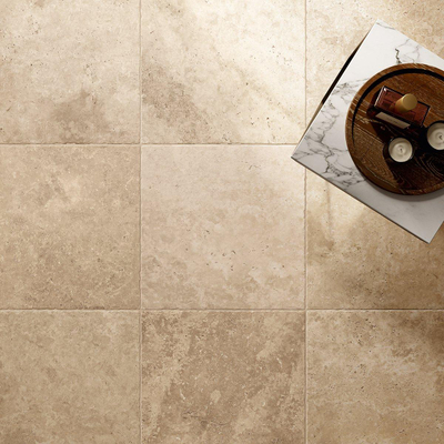 Baldocer Ceramica Pierre wand- en vloertegel - 61.3x61.3cm - 10mm - Vierkant - Natuursteen look - Beige mat