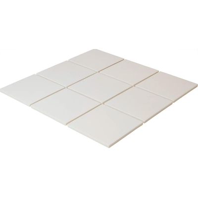The Mosaic Factory London mozaïektegel - 30x30cm - wand en vloertegel - vierkant - full body - Porselein - mat super white (wit)