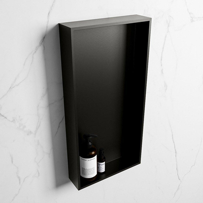 Mondiaz Easy nis 29.5x59.5x8cm voor Inbouw/opbouw 1 open vak Solid surface Urban/Urban