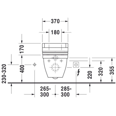 Duravit Starck 3 WC suspendu à fond creux 34.5x36x62cm anti-residus céramique blanc