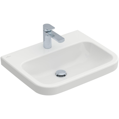 Villeroy & Boch Architectura wastafel - 60x47cm - met kraangat - zonder overloop - White Alpine (glans wit)