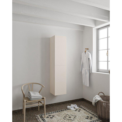 MONDIAZ BEAM Armoire colonne - 160cm - 2 portes - Linen