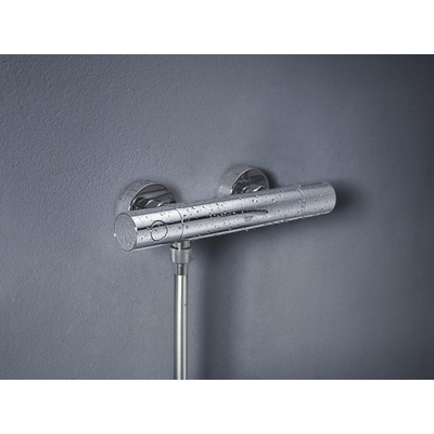 Grohe Grohtherm 800 Cosmopolitan Douchekraan - thermostatisch - zonder omstel - met koppelingen - chroom