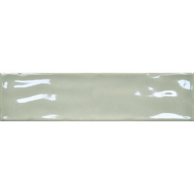 Terravito Corvato wandtegel - 7.5x30cm - 8.5mm - Rechthoek - Overig - glans groen