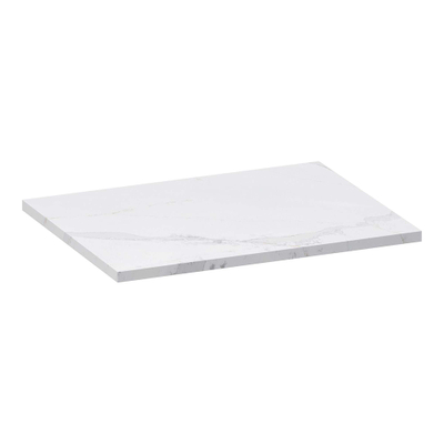 Saniclass Plan sous vasque Aspect marbre 59.6x2x45.7cm Calacatta GoldAspect marbre Blanc