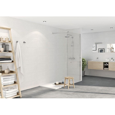SAMPLE Terravito Urbano wand- en vloertegel - 30x60cm - 9mm - Rechthoek - Betonlook - Wit mat