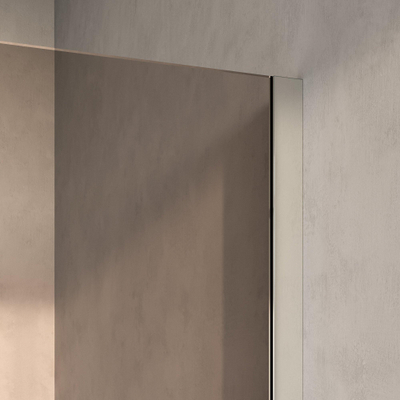 BRAUER Oblivion Douche à l'italienne - 120x200cm - revêtement verre - verre bronze - Chrome