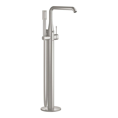 Grohe Essence New Afbouwdeel vrijstaande badkraan - omstel - draaibare uitloop 27.7cm - handdouche - doucheslang - Supersteel (RVS)