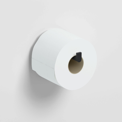 Clou Flat Porte-rouleau de papier toilette sans clapet Noir mat