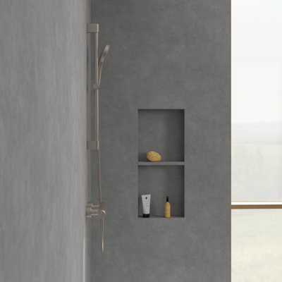 Villeroy & Boch Universal Taps & Fittings Douchethermostaat - voor douche Rond - Brushed Nickel (rvs)