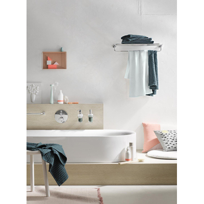 Emco Rondo 2 porte-serviettes avec porte-serviettes chromé