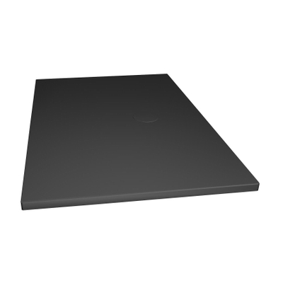 Xenz Flat Plus receveur de douche 80x120cm rectangle ébène (noir mat)