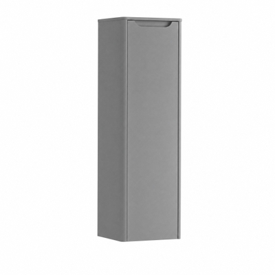 H&R badmeubelen Juice Hoge Kast - 40x35x130cm - met ronde hoeken - 1 deur - linksdraaiend - stone grey mat
