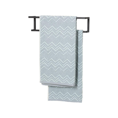 Sealskin Carre Porte-serviettes mural Compact 48x12x12cm Noir mat