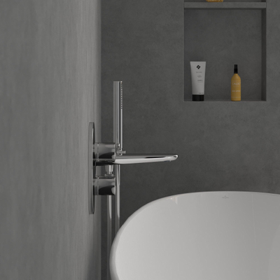 Villeroy & Boch Antao Inbouwthermostaat - met tweeweg stopkraan - hoogglans chroom
