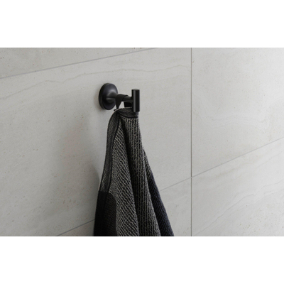 Duravit Starck T Handdoekhaak - rond - mat zwart