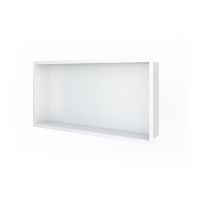Looox Storage Collection Inbouwnis - 60x30x7cm - flens - wit
