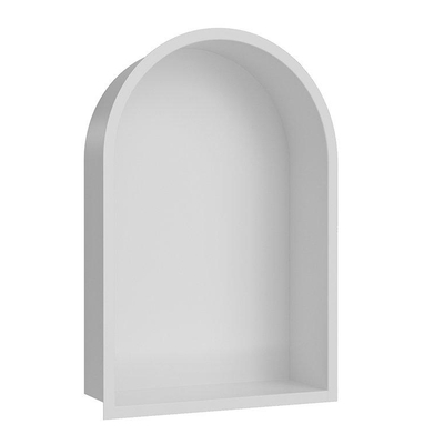 Wiesbaden Demis Inbouwnis - 30x45x10cm - rondboog - mat wit