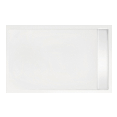 Xenz Easy Tray douchevloer - 110x90x5cm - acryl - zonder gootcover - wit