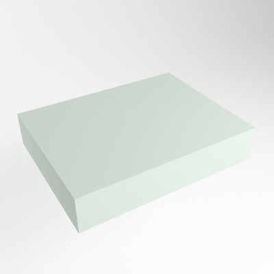 Mondiaz TOP 46 Plan sous vasque - 40x41x12cm - compatible comme plan de meuble - solid surface - Greey