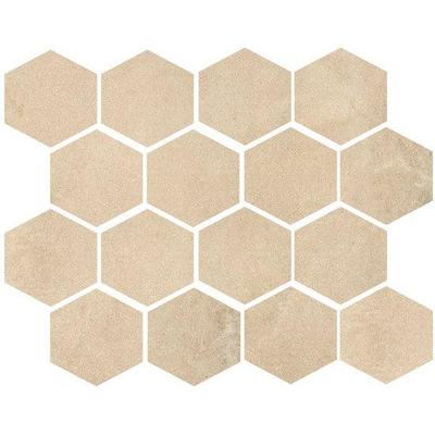 Ceralto Fiorno Mosaic Mozaiektegel - 25x30cm - 9.5mm - gerectificeerd - Beige