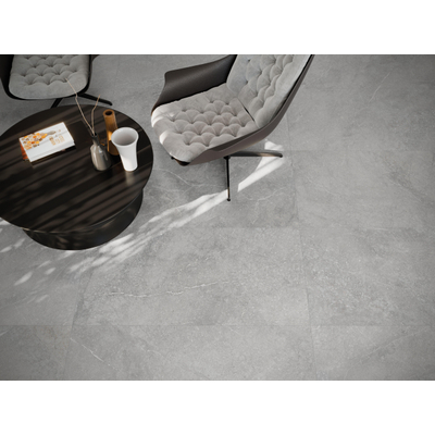 ÉCHANTILLON Terravito Rovella carreau mural et de sol - 60x120cm - rectifié - aspect pierre naturelle - Pearl mat (gris)