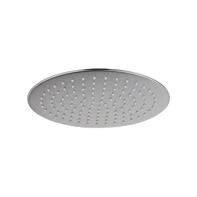 FugaFlow Eccelente Acces Ensemble de douche de tête encastré - thermostatique - bras mural - douche de tête 25cm - douchette ronde - flexible de douche métallique - inox brossé PVD