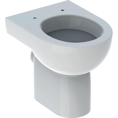 Geberit 300 Basic WC sur pied à fond plat 35.5x47.5cm +2cm EH et fixation cachée Blanc