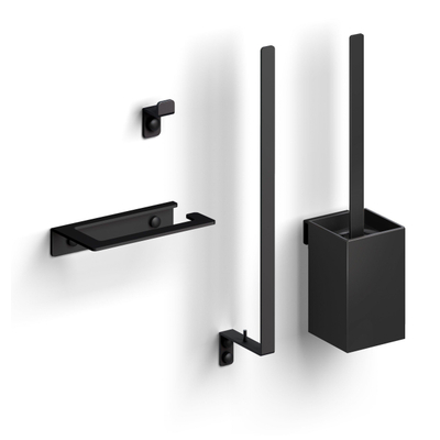 Clou Fold Ensemble d’accessoires pour WC noir mat