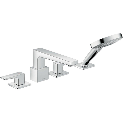 Hansgrohe Metropol 4-gats badrandcombinatie - hoogglans chroom