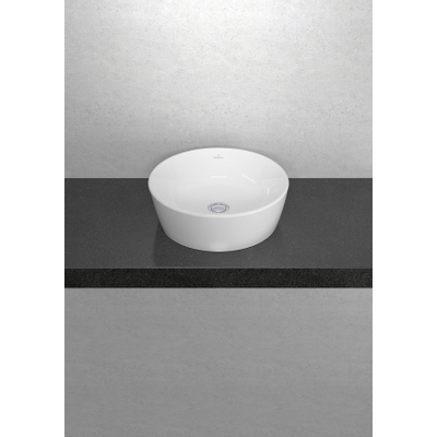 Villeroy & boch architectura lavabo 45x45x15,5cm rond avec trou de trop-plein en céramique blanche alpin brillante