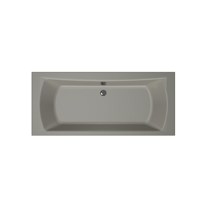 Xenz Robijn Baignoire duo - 180x80x48 - bonde centrale - acrylique - ciment